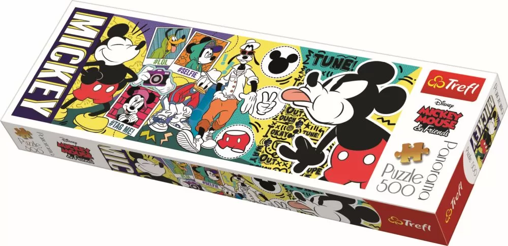 Jucării și Jocuri pentru copii - Puzzle trefl panorama 500 legendarul mickey mouse