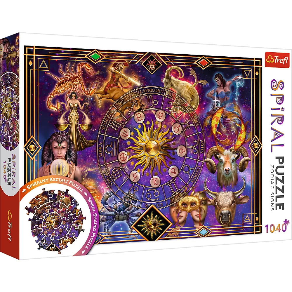 Jucării și Jocuri pentru copii - Puzzle trefl spiral 1040 piese semne zodiacale