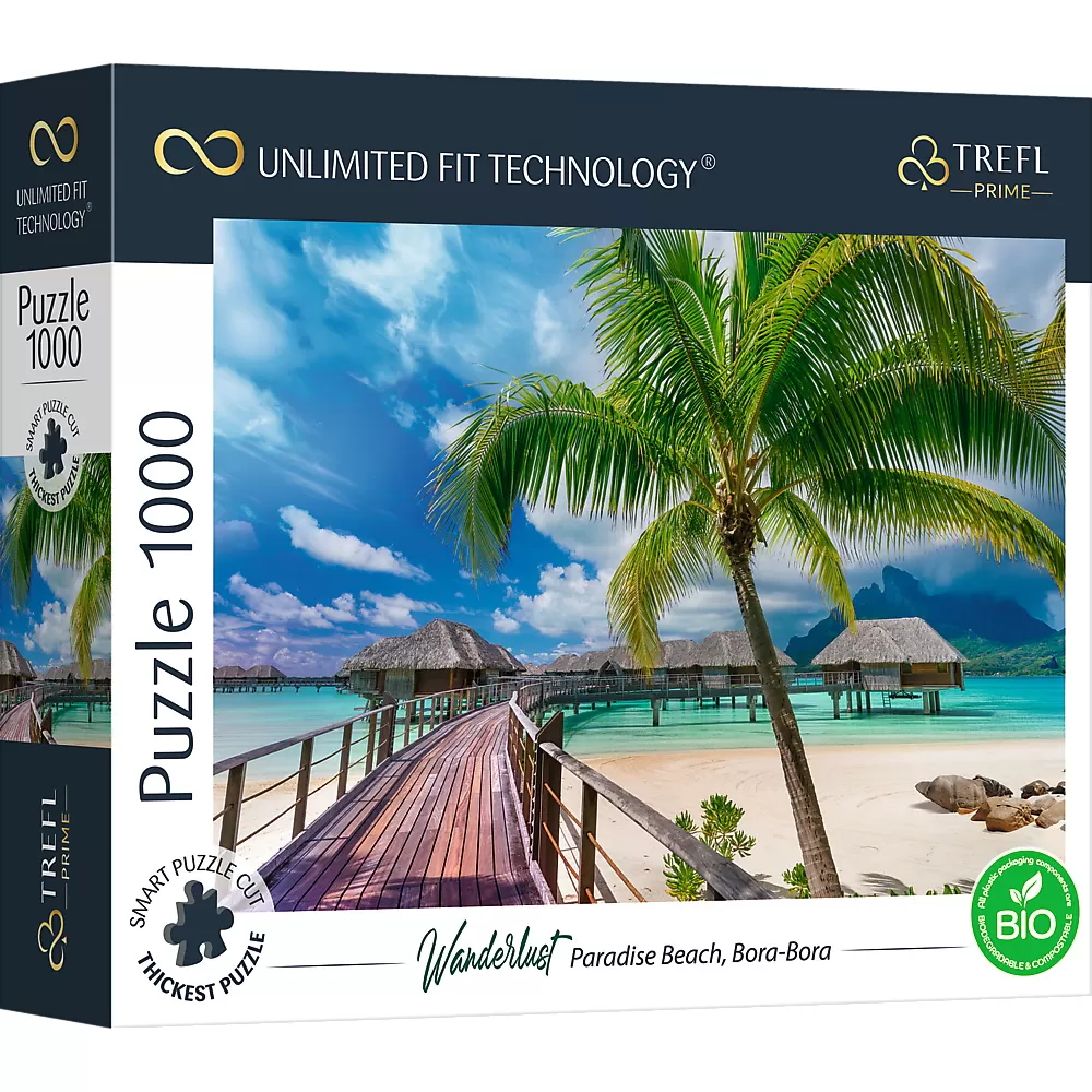 Jucării și Jocuri pentru copii - Puzzle trefl uft 1000 insula paradisului bora bora