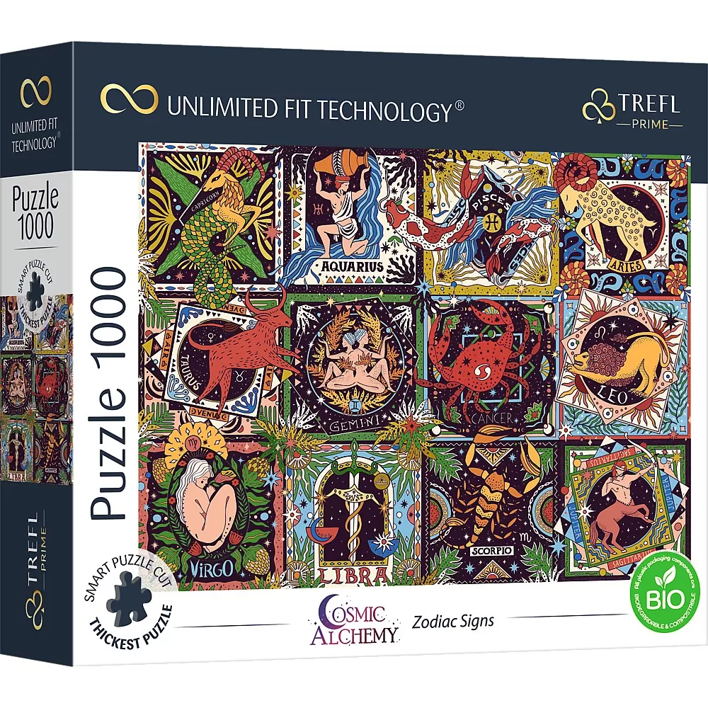Jucării și Jocuri pentru copii - Puzzle trefl uft 1000 semne zodiacale