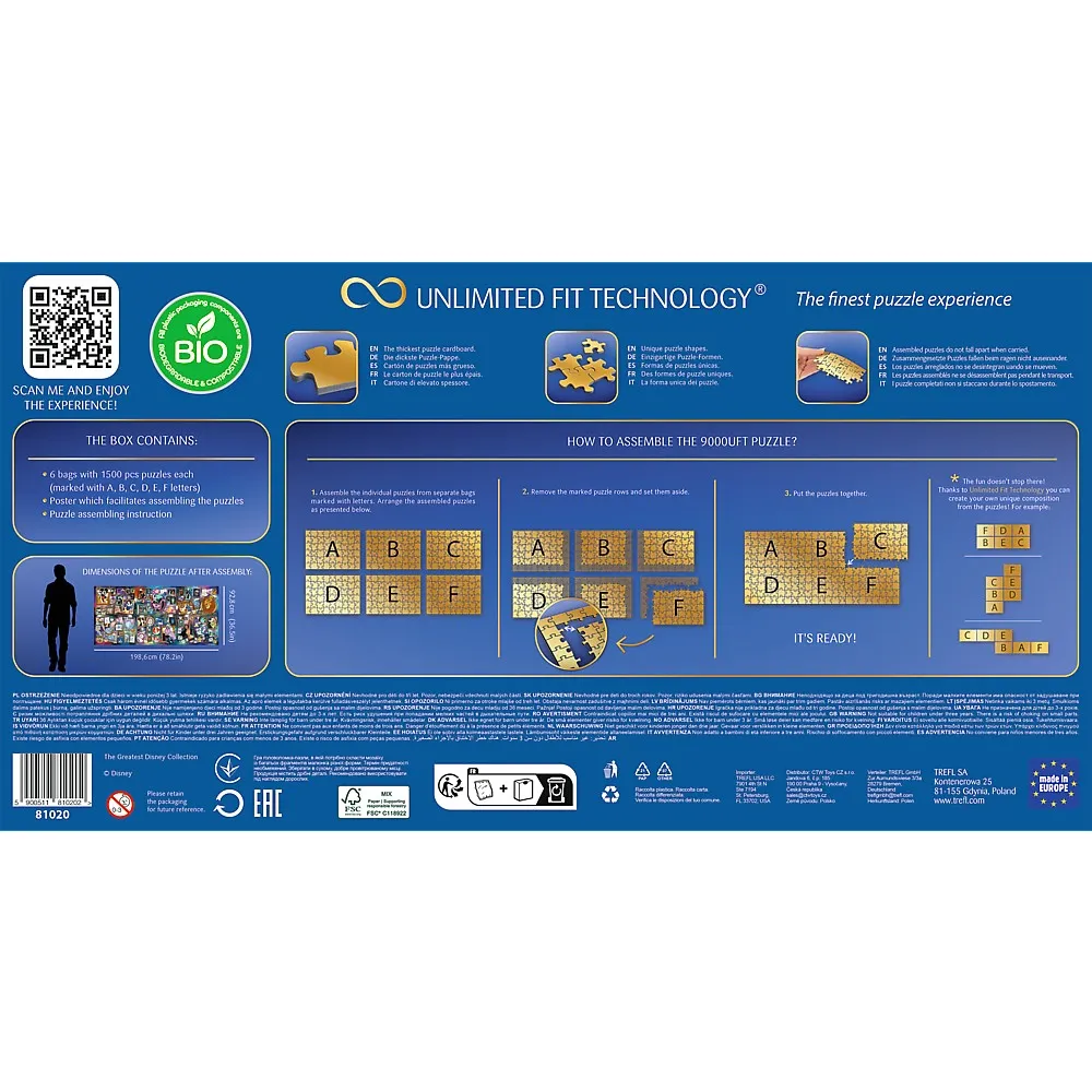 Puzzle trefl uft 9000 disney marea colecèšie disney [2]