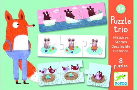 Jucării și Jocuri pentru copii - Puzzle trio Cauza-efect, Djeco, varsta 1 - 3, 3 - 6 ani, Baiat, Fata