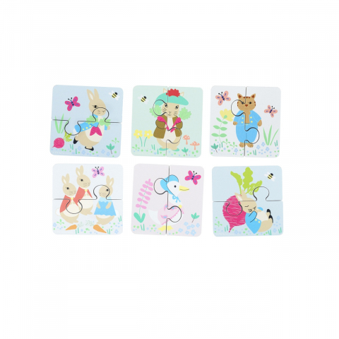 Puzzle-uri Peter Rabbit in cutie lemn, Orange Tree Toys, varsta 1 - 3 ani, Baiat, Fata [4]