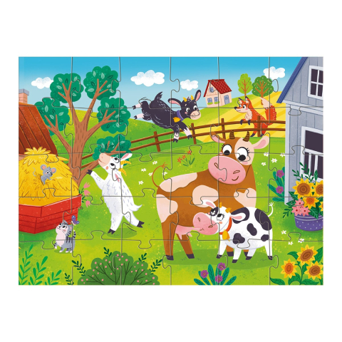 Puzzle Vacuțe si capre, 30 piese, varsta 3-6 ani [1]