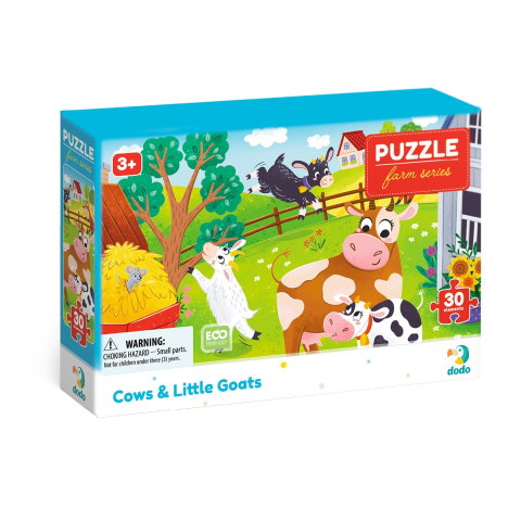 Jucării și Jocuri pentru copii - Puzzle Vacuțe si capre, 30 piese, varsta 3-6 ani
