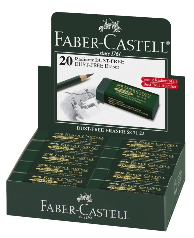 Radiera arta dust free 20 verde faber-castell [1]