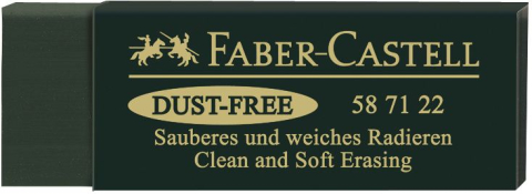 Rechizite Școlare - Radiera arta dust free 20 verde faber-castell