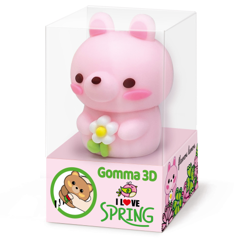 Radiera Colectia Flowers Lovers 3D, 3 modele asortate , pret/1 buc [1]