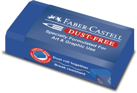 Rechizite Școlare - Radiera creion dust free albastra art&graphic 24 faber-castell
