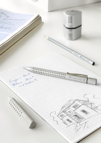Radieră creion grip 2001 gri Faber-Castell [1]