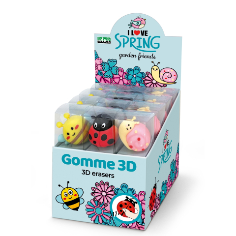 Corectoare, PIC, Radiere si Gume de Sters - Radiera Garden Friends 3D, 3 modele asortate , pret/1 buc