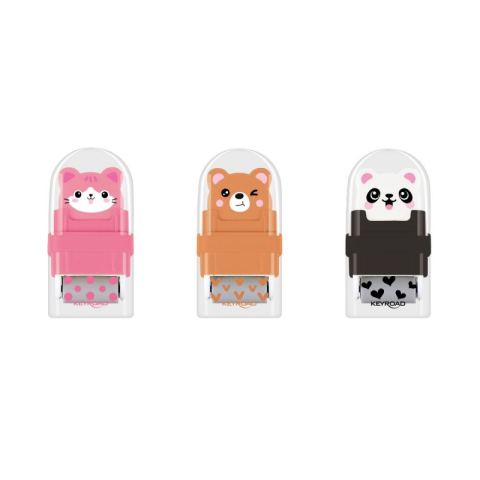 Rechizite Școlare - Radiera Keyroad Bounce Buddies KR980110, cu rola aspirare, modele animalute, diverse culori
