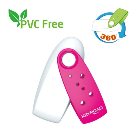 Rechizite Școlare - Radiera Keyroad FunPod KR971071, ovala, 56x22x13mm, diverse culori, rotativa, protectie plastic