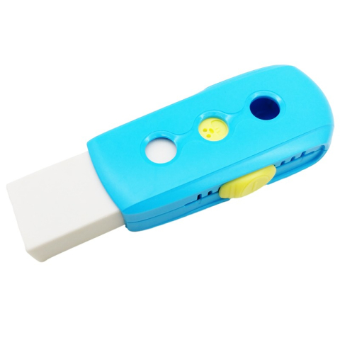 Radiera Keyroad Pushable KR972416, dreptunghi, diverse culori pastel, protectie din plastic [3]