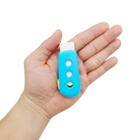 Radiera Keyroad Pushable KR972416, dreptunghi, diverse culori pastel, protectie din plastic [4]
