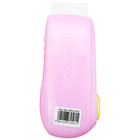 Radiera Keyroad Pushable KR972416, dreptunghi, diverse culori pastel, protectie din plastic [6]