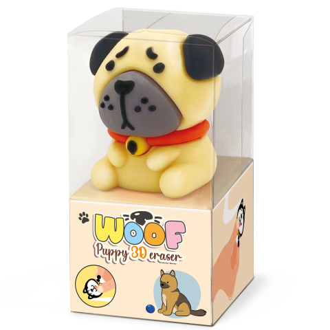 Radiera Puppy Woof 3D, 3 modele (24 buc/display), copii varsta 3 ani+,6 ani+,8 ani+ [1]