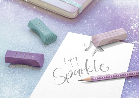 Radieră roll-on sparkle turcoaz violet Faber-Castell [2]