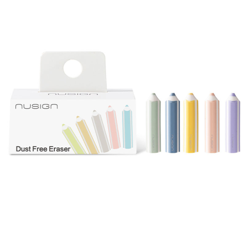 Radiere triunghiulare pencil shape set 5 bucati nusign deli [1]