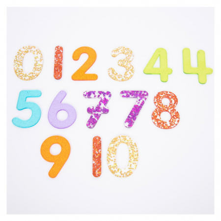 Jucării STEM, Știință şi Experimente - Rainbow Glitter, set numere cu sclipici, TickiT, 3-7 ani