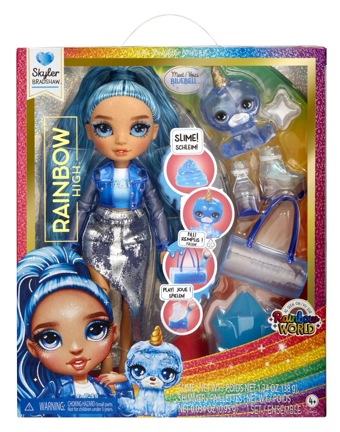 Jucării și Jocuri pentru copii - Rainbow high papusa skyler bradshaw, varsta de la 4 ani la 10 ani