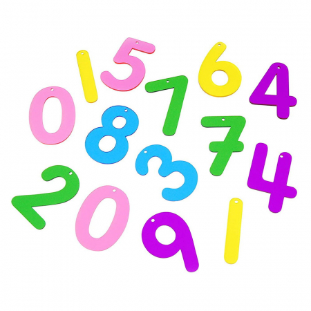 Jucării și Jocuri pentru copii - Rainbow Numbers, set numere transparente, 14 buc., TickiT, 3-7 ani