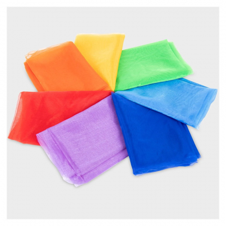 Jucării STEM, Știință şi Experimente - Rainbow Organza, set 7 culori, TickiT, 3+ ani