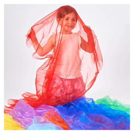 Rainbow Organza, set 7 culori, TickiT, 3+ ani [1]