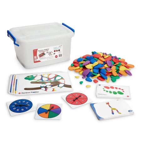 Jucării STEM, Știință şi Experimente - Rainbow Pebbles, Classroom Set, 299 piese, 3-9 ani