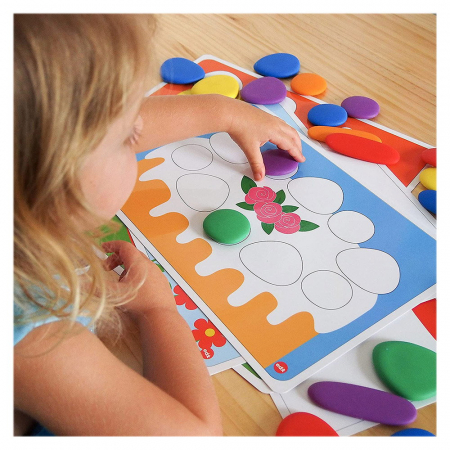 Rainbow Pebbles, pietricele cu carduri de activitati, 3-7 ani [1]
