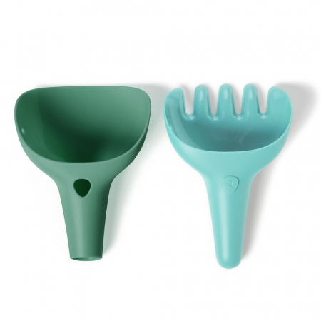 Jucării nisip, plajă și grădină - Raki, set pentru plaja si gradina, verde, Quut Toys, 2-8 ani