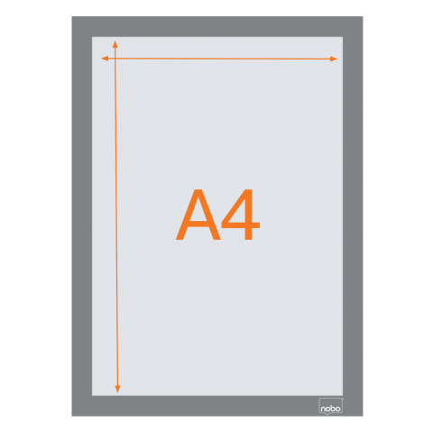 Rama magnetica autoadeziva a4 argintie 2/set nobo [3]