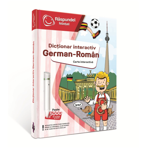 Cărți activități și jocuri copii - Raspundel Istetel, carte Dictionar German-Roman, 6-12 ani