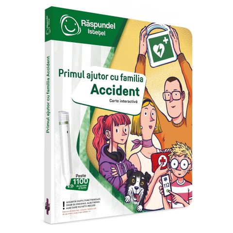 Cărți activități și jocuri copii - Raspundel Istetel, carte Primul ajutor, 2-9 ani