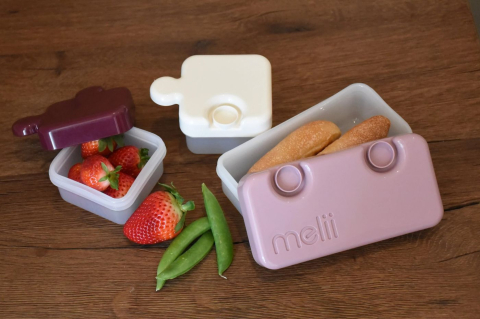 Recipient hrana bebe model puzzle, melii luxe, roz ivoire mura [1]