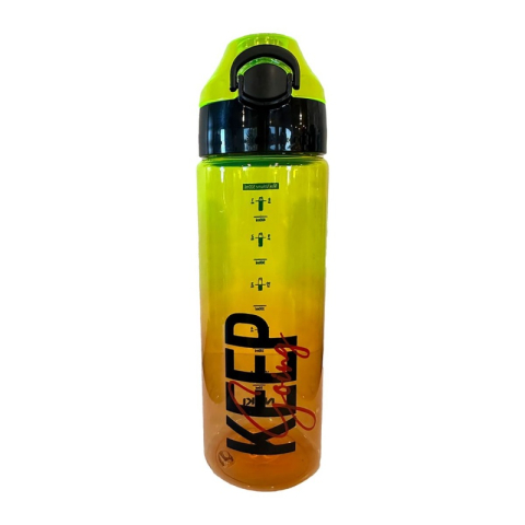 Recipient scolar Noki T-0100, 550ml, pentru lichide, diverse culori fluorescente, push cu siguranta si capac protectie [2]