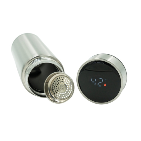 Acuarele, Tempera, Pensule si Blocuri de desen - Recipient tip termos CNX pentru lichide, cu ecran LCD temperatura, 500 ml
