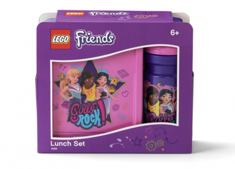 Recipiente alimentare - Set pentru pranz LEGO Friends - Girls Rock, sticla apa si caserola sandwich