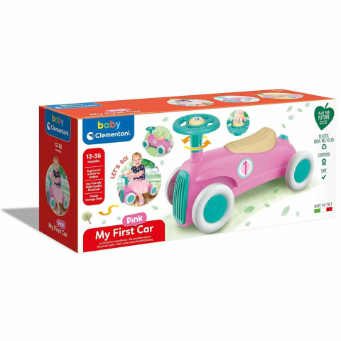 Jucării și Jocuri pentru copii - RESIGILAT - Masinuta Vintage Ride-On Roz Baby Clementoni