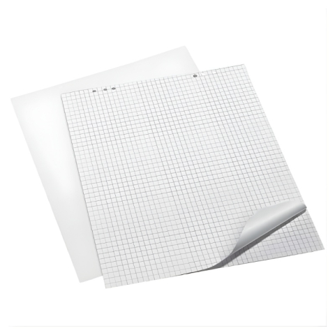 Birotică și Papetărie - Rezerva hartie flipchart, 65x94cm, 70g/mp, patratele 2.5x2.5cm, top cu 20 buc