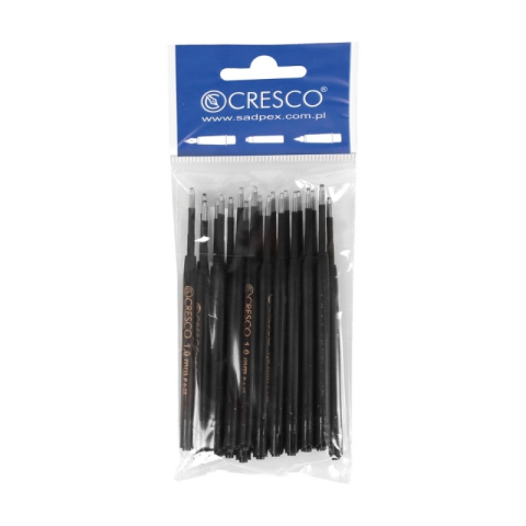 Rezerva pix cu bila Cresco tip Parker 33261, plastic, 1.0mm, negru [1]