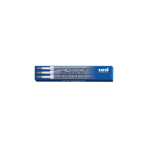 Rezerva roller Uni-ball URR-100, 0.7mm, pentru modelele UF-222 si URN-181, scris albastru, set 3 buc [1]