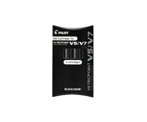 Rechizite Școlare - Rezerva roller v5/v7 Pilot Negru 8-cutie