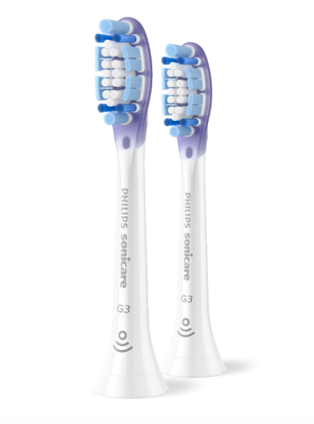 Rezerve philips sonicare gum care hx9052/87, pachet de 2 capete de periere, standard, click-on, sincronizarea modurilor brushsync, alb, l x a x i (mm) 60x25.7x230.5 [2]