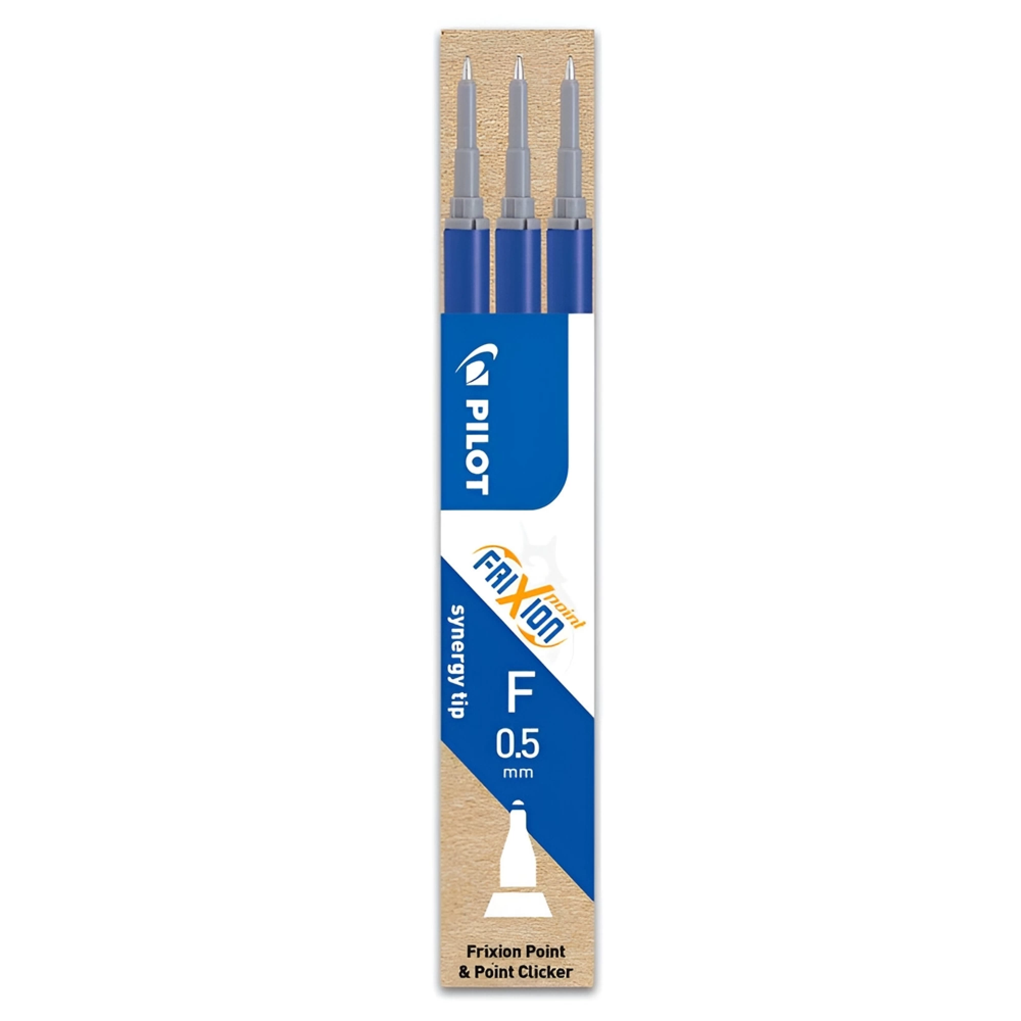 Rechizite Școlare - Rezerve Pix PILOT, 0.5 mm, Roller FriXion, Albastru, 3 buc/set, Cerneala care se sterge