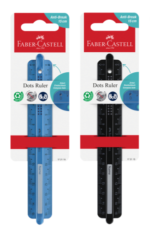Rigla 15cm dots faber-castell [2]