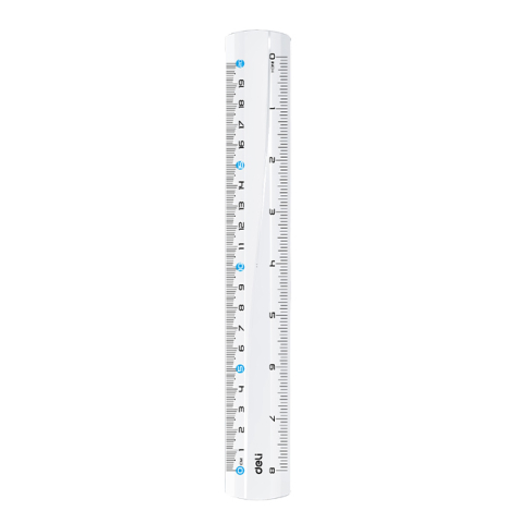 Rechizite Școlare - Rigla 20cm transparenta deli