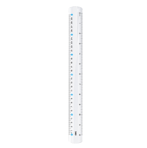 Rechizite Școlare - Rigla 30 cm transparenta deli