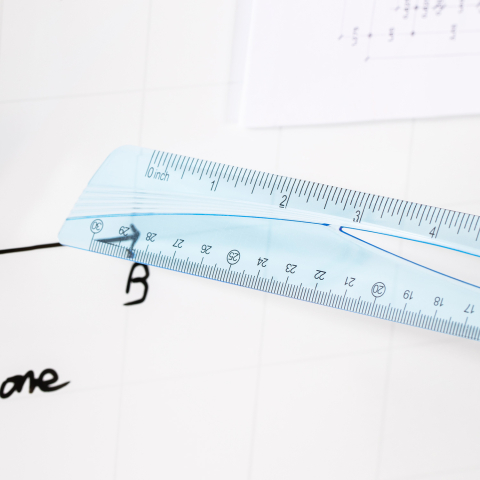 Rigla 30cm albastra transparenta deli [4]