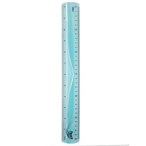 Rigla 30cm flexibila twist me transparenta color deli [2]